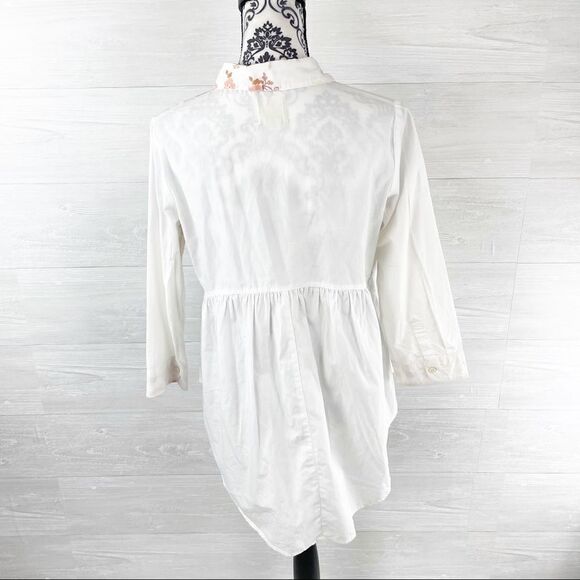 Anthropologie Maeve Floral Patchwork Babydoll Top - Picture 8 of 11